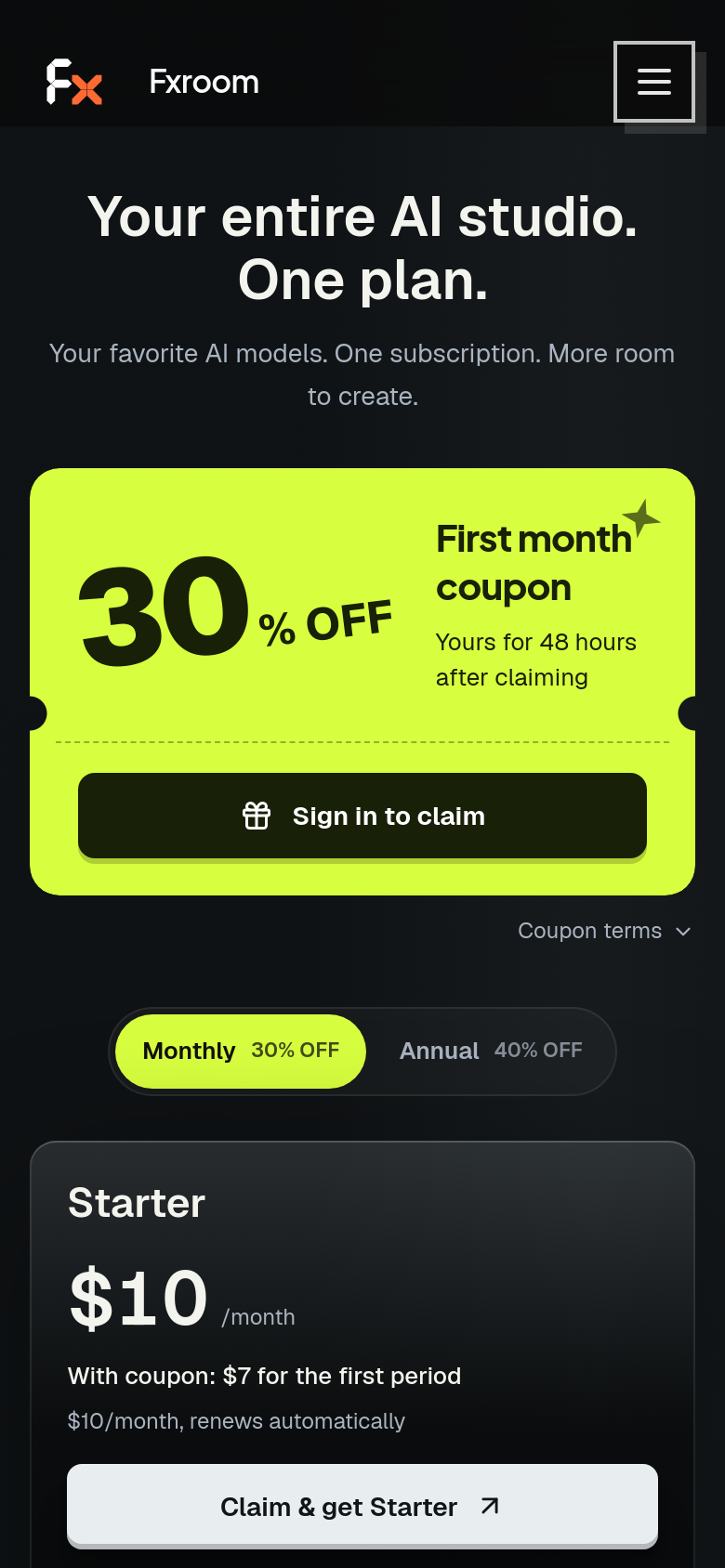 Pricing