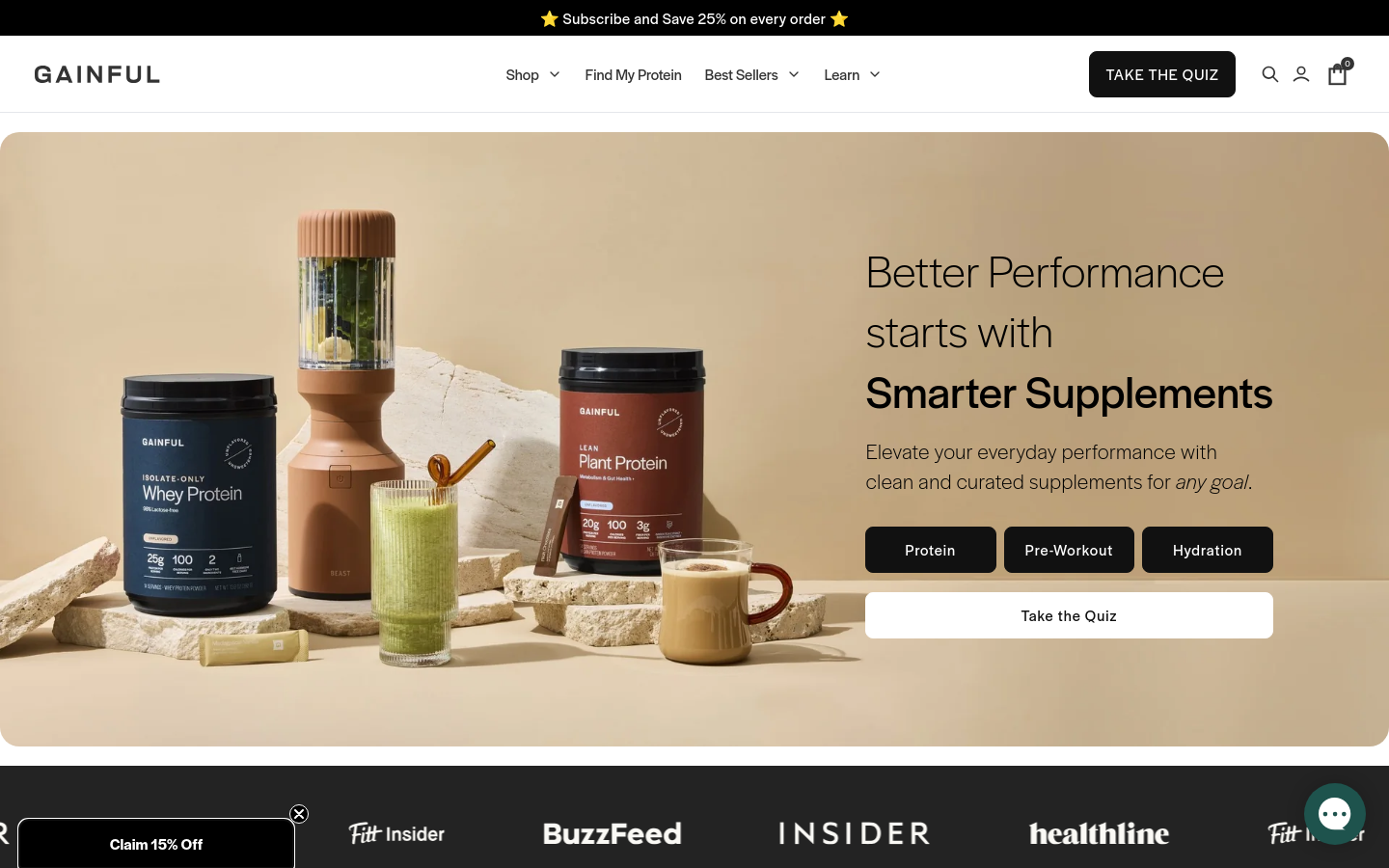 Captured Homepage / Lander