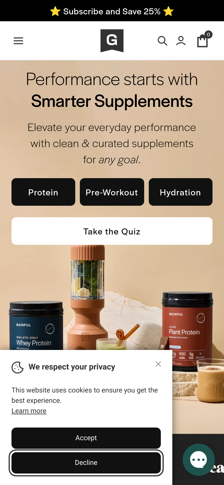Homepage / Lander