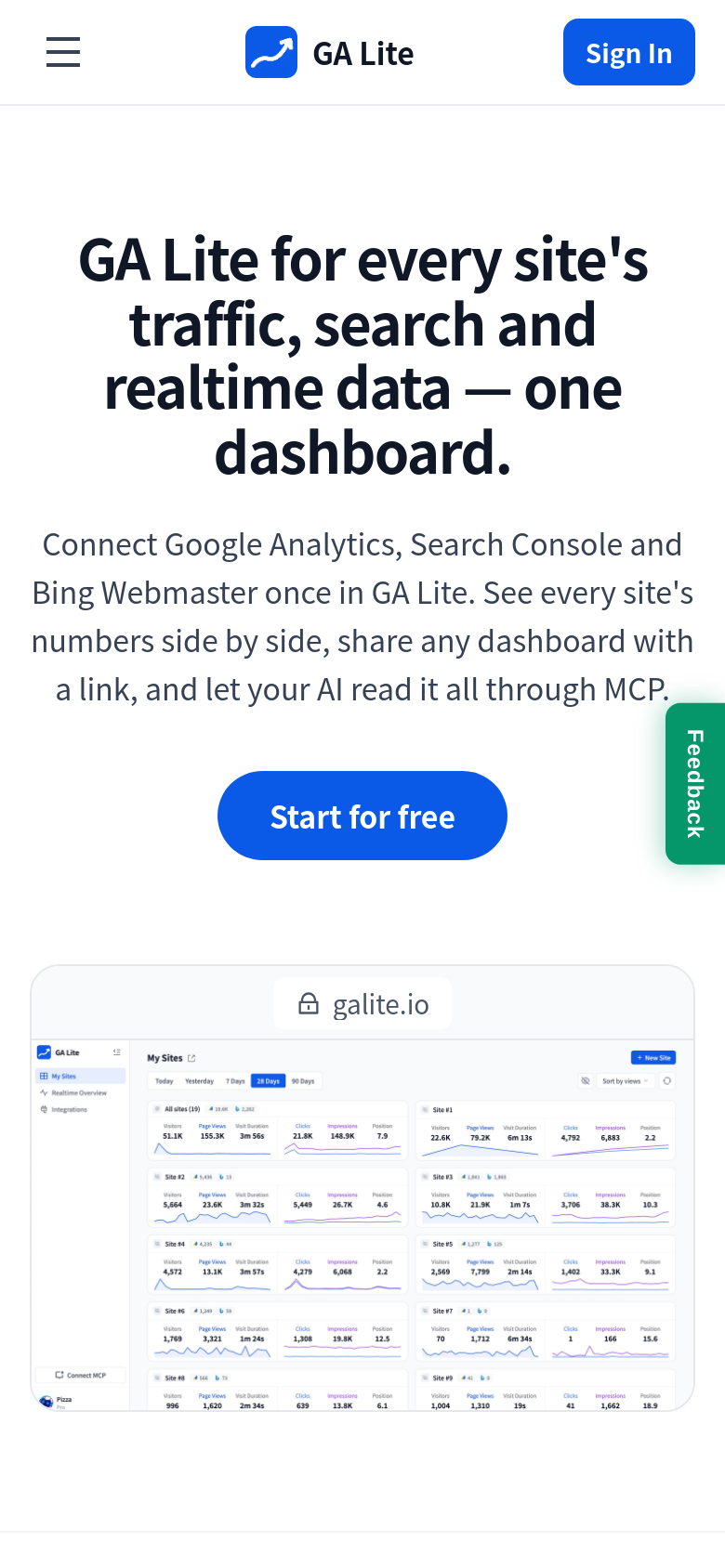 Homepage / Lander
