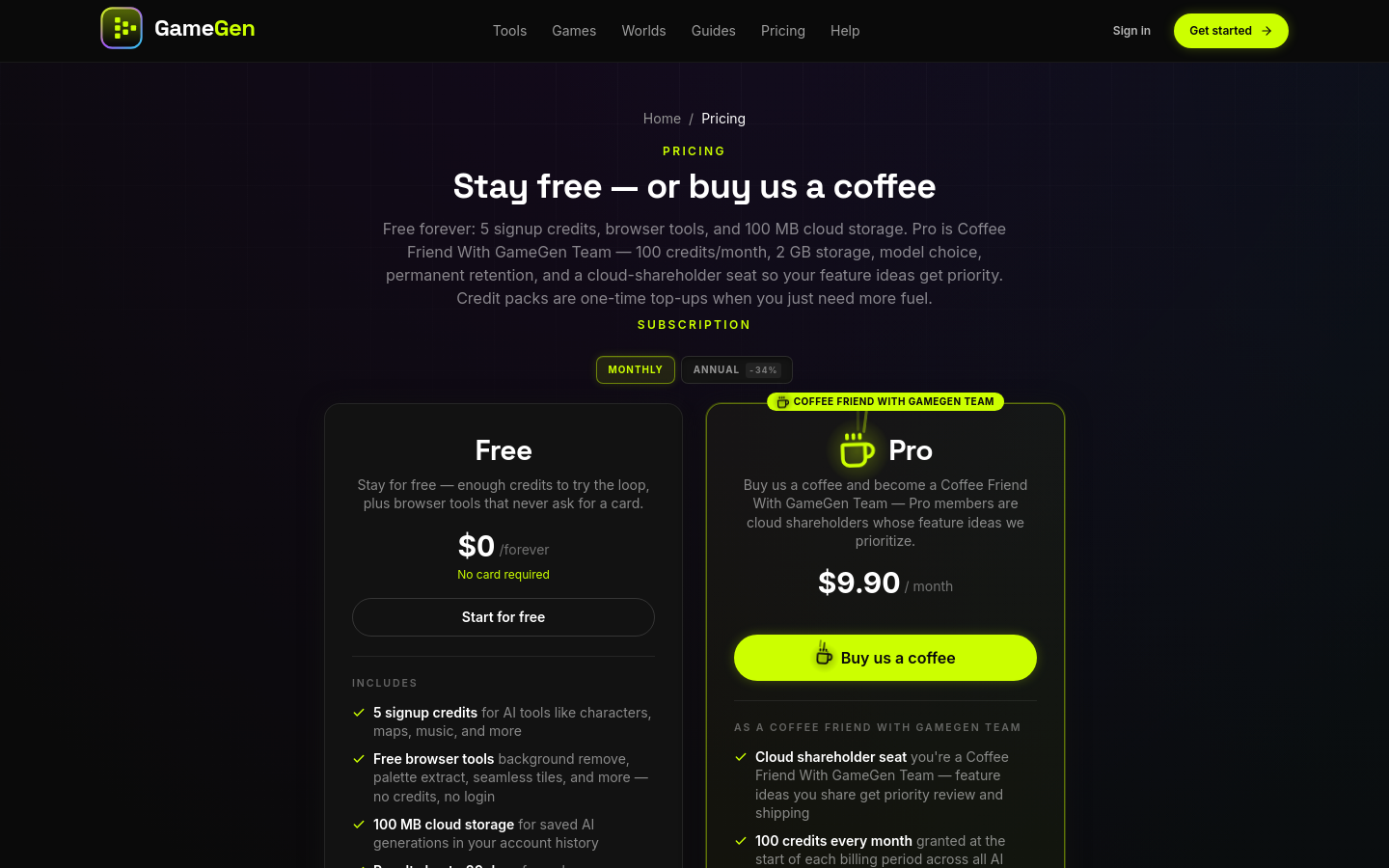 Pricing