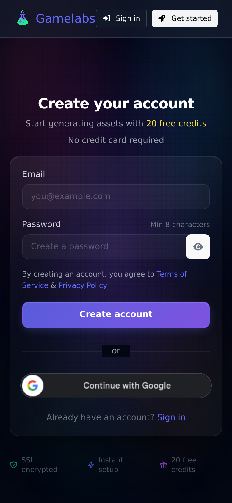 Signup