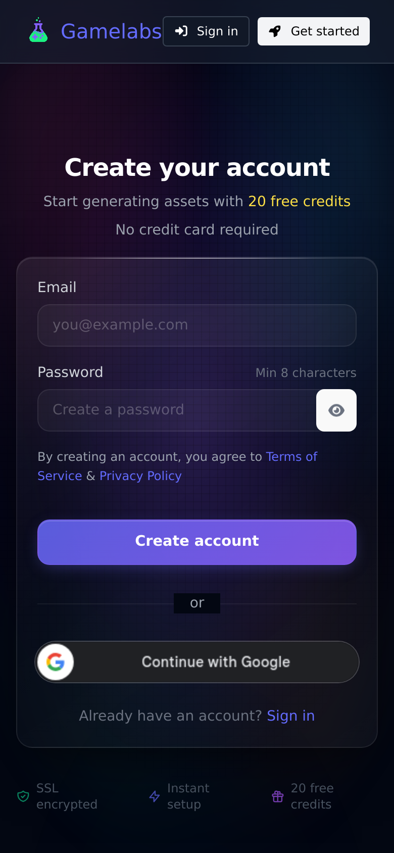 Signup