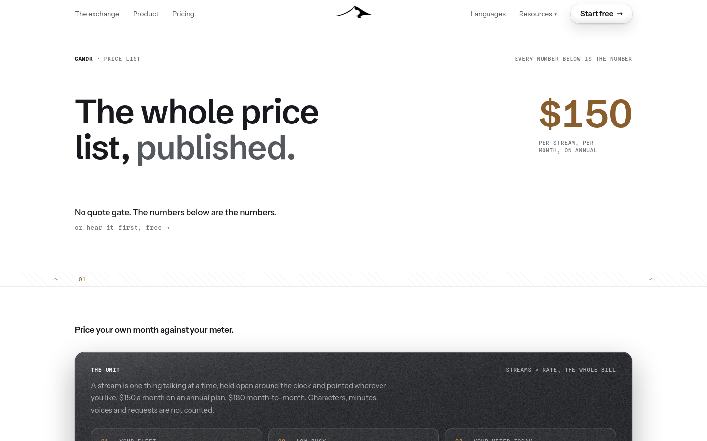 Pricing