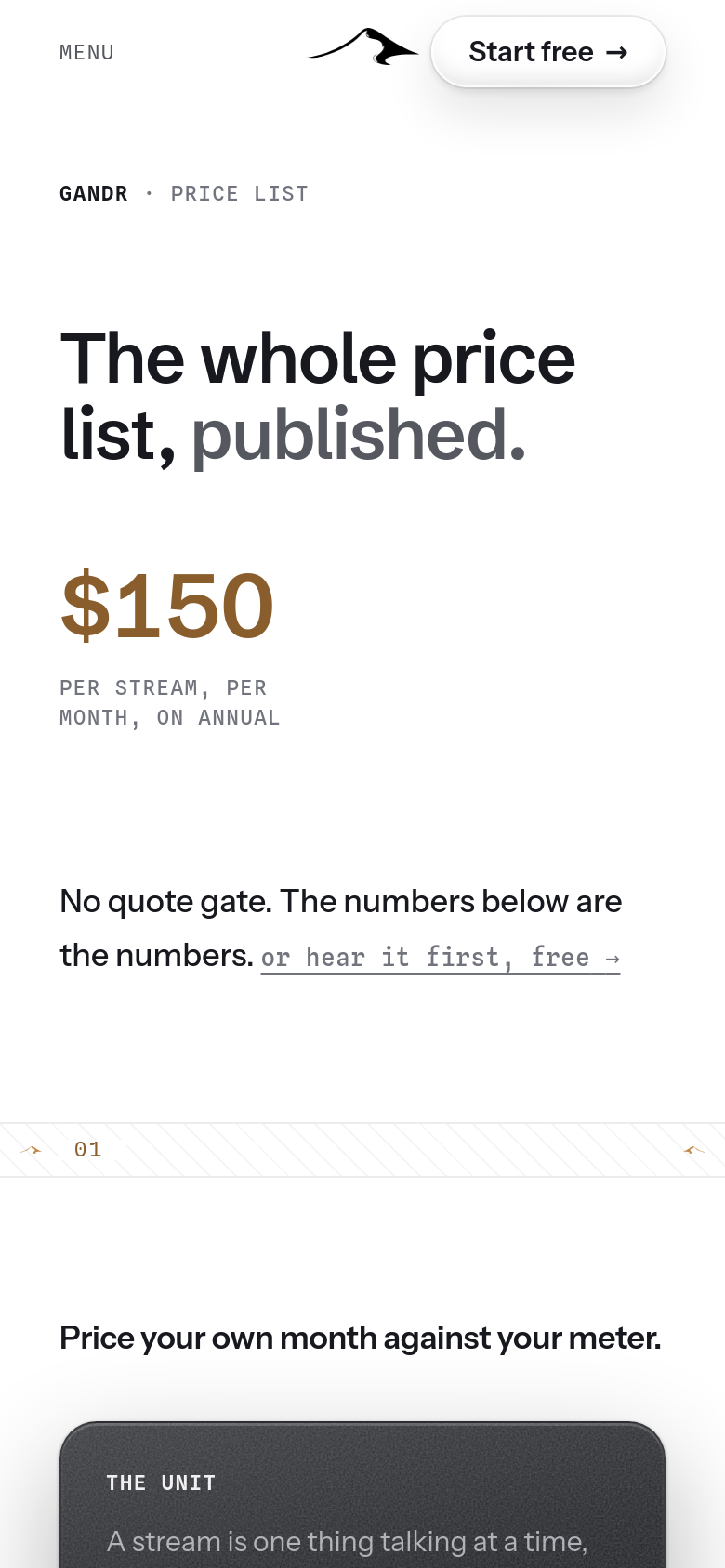 Pricing