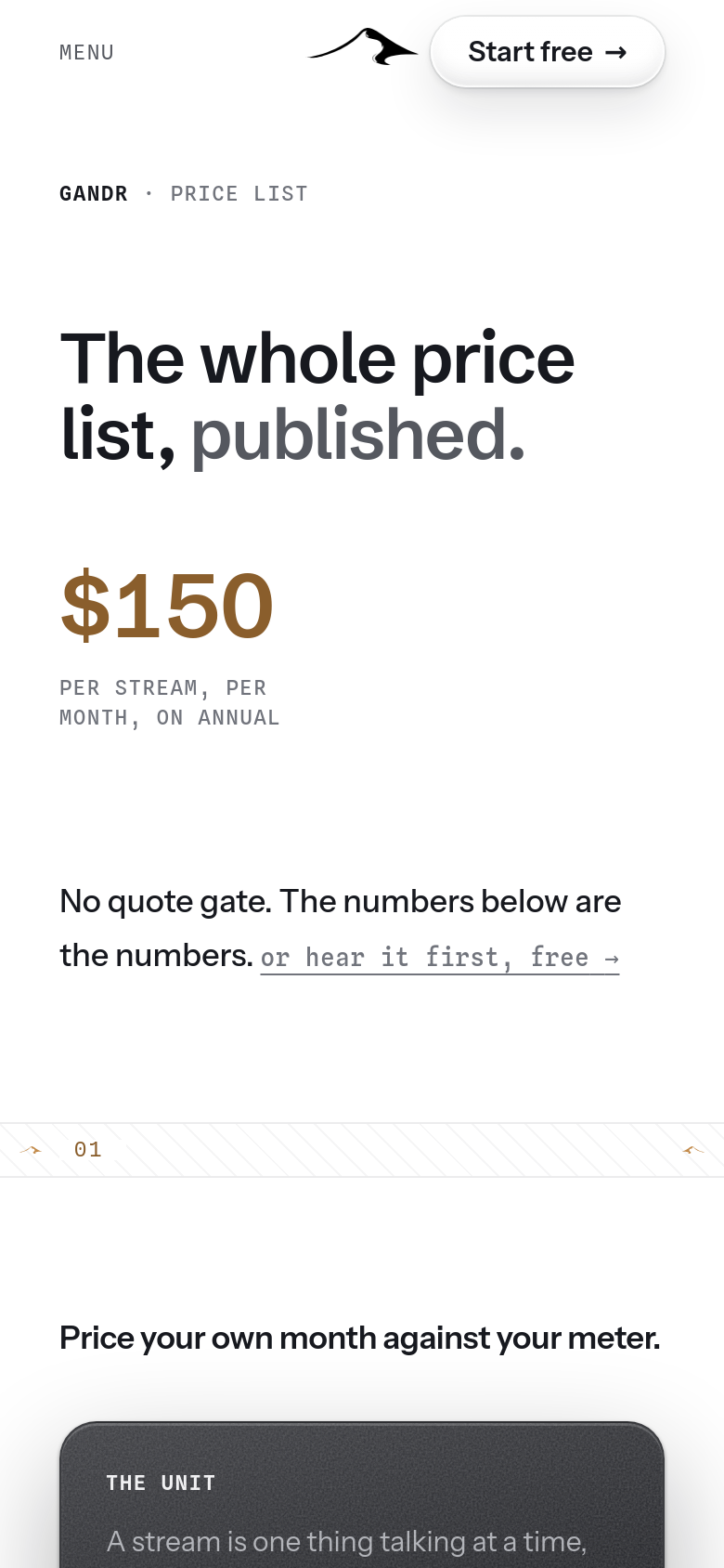 Pricing