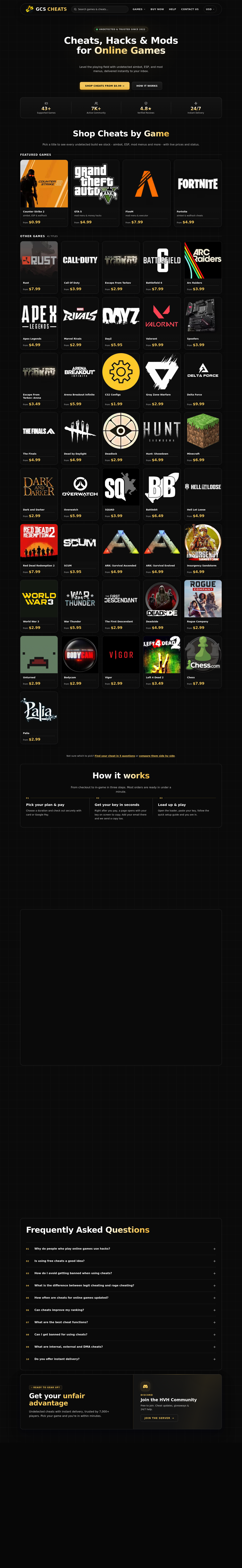 gcscheats.com — 