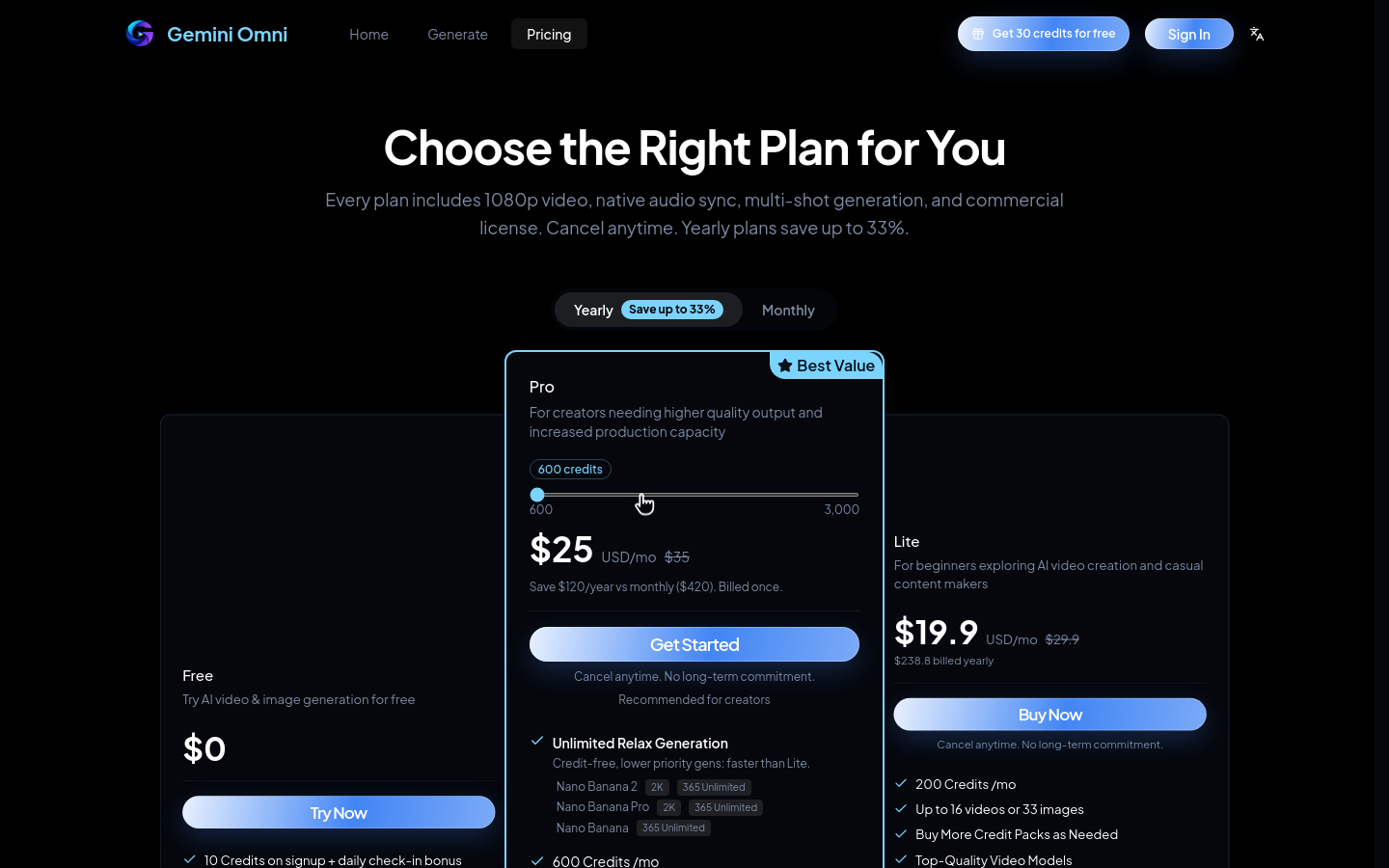 Pricing