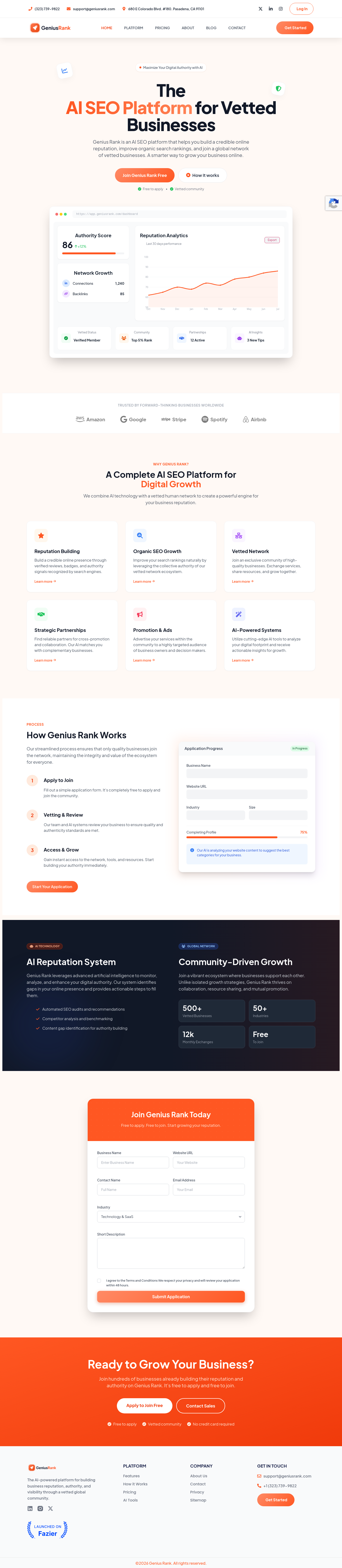 geniusrank.com — The Trust Wall