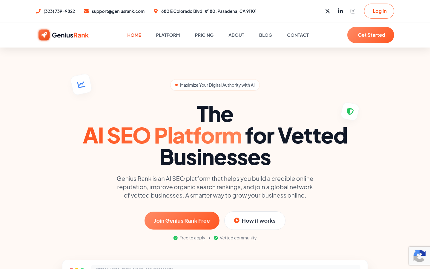 Captured Homepage / Lander