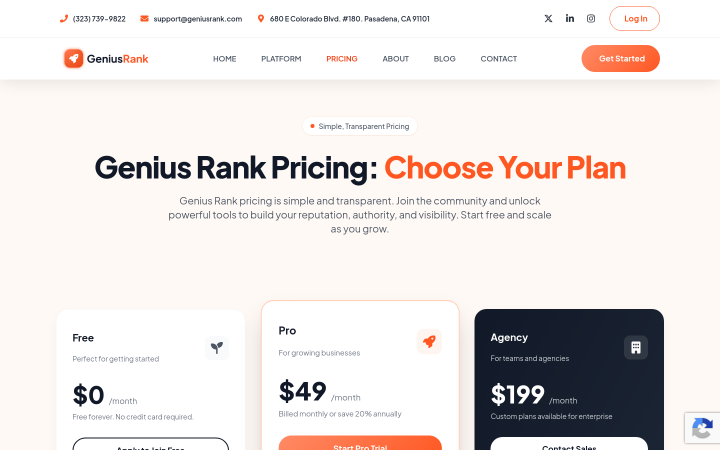 Pricing