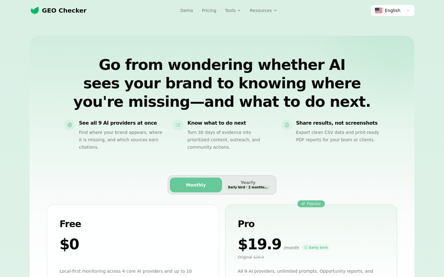 Pricing