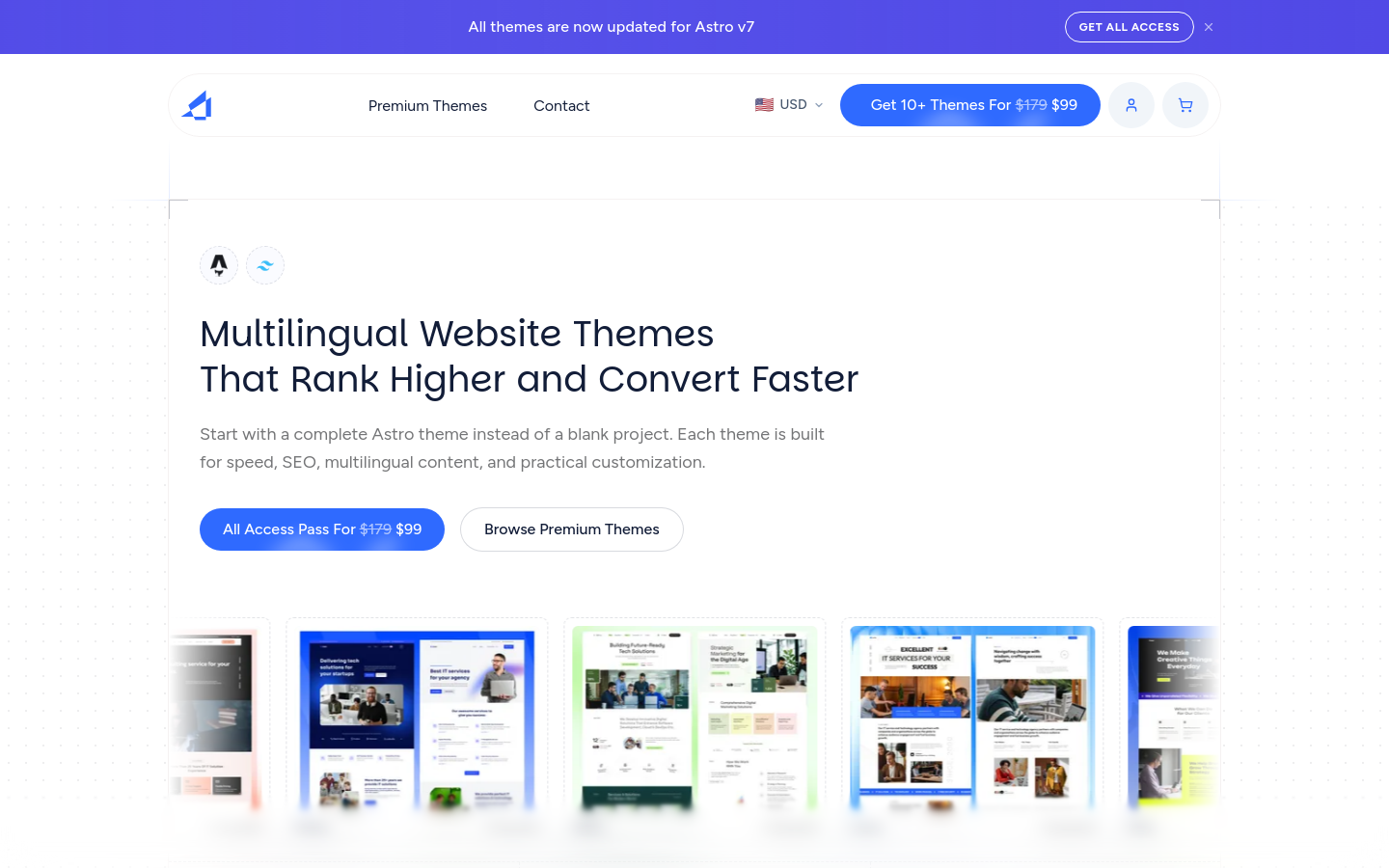 Captured Homepage / Lander