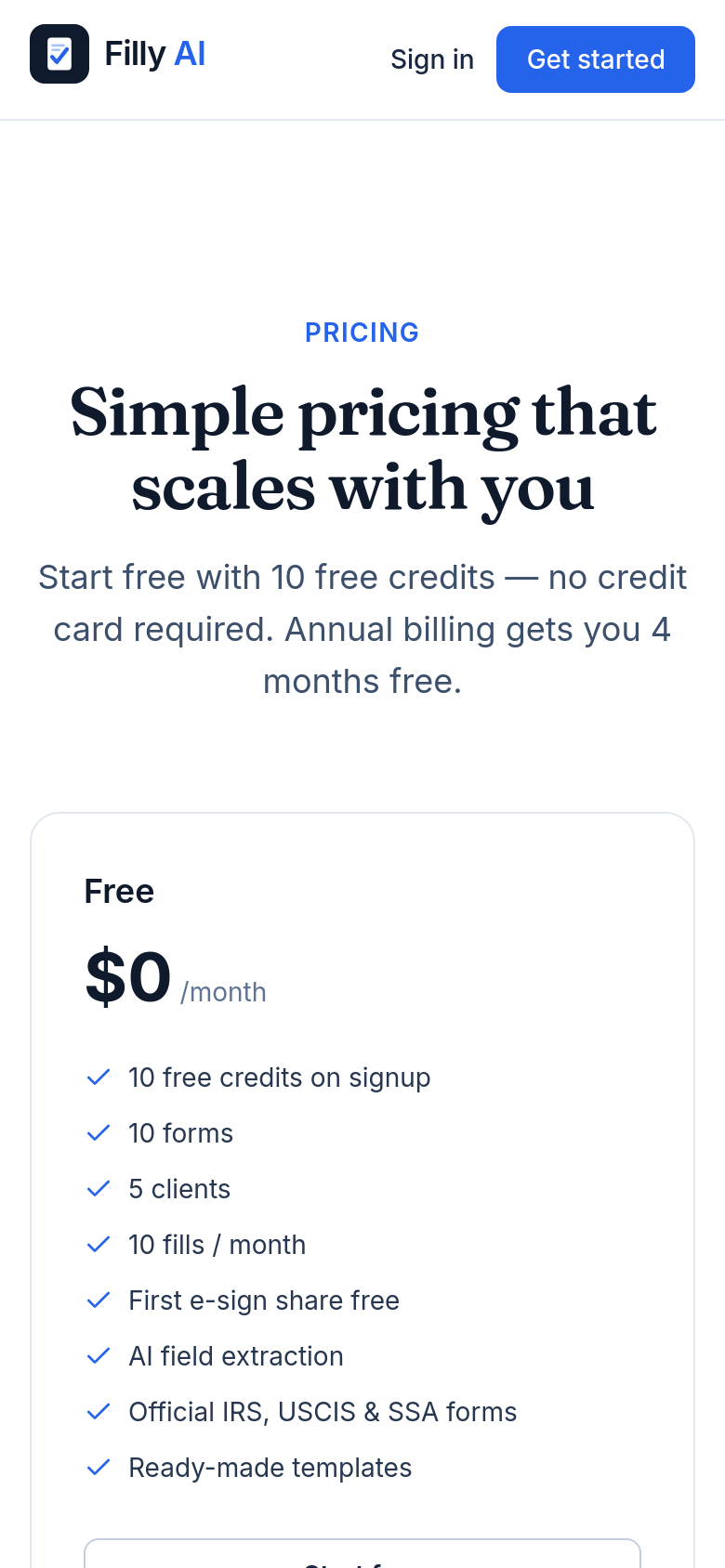 Pricing