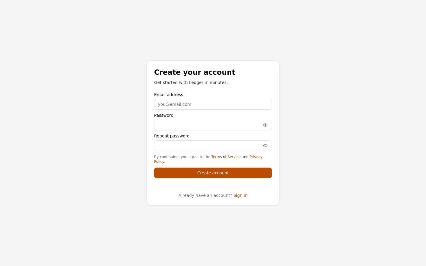 Sign Up