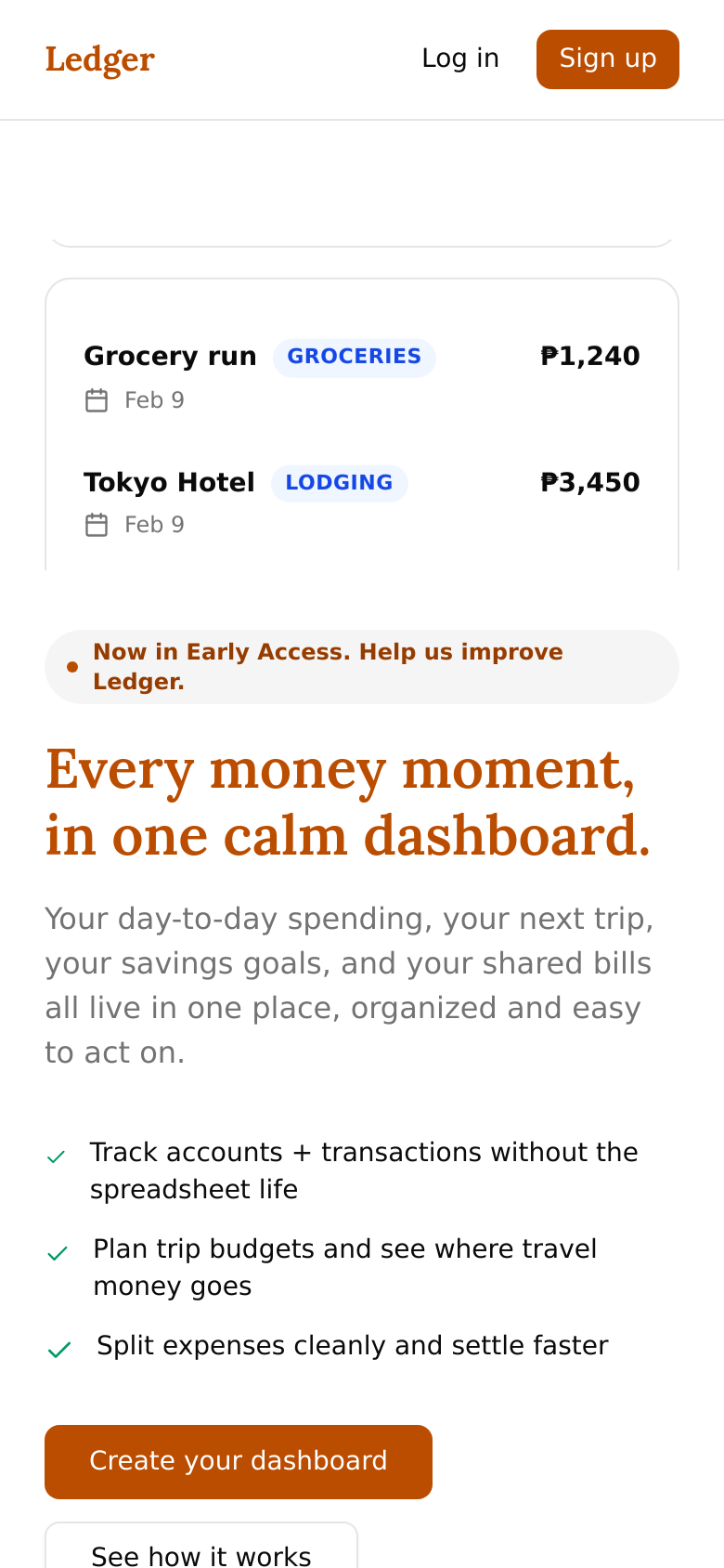 Homepage / Lander
