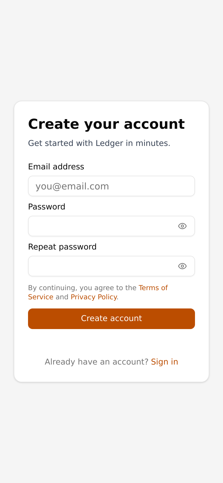 Sign Up