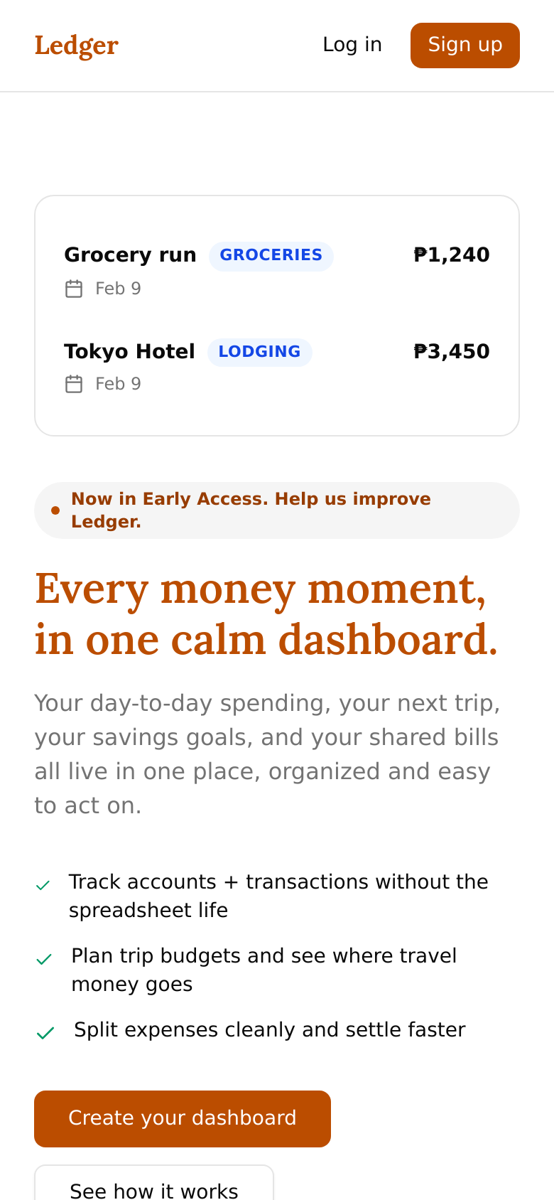 Homepage / Lander