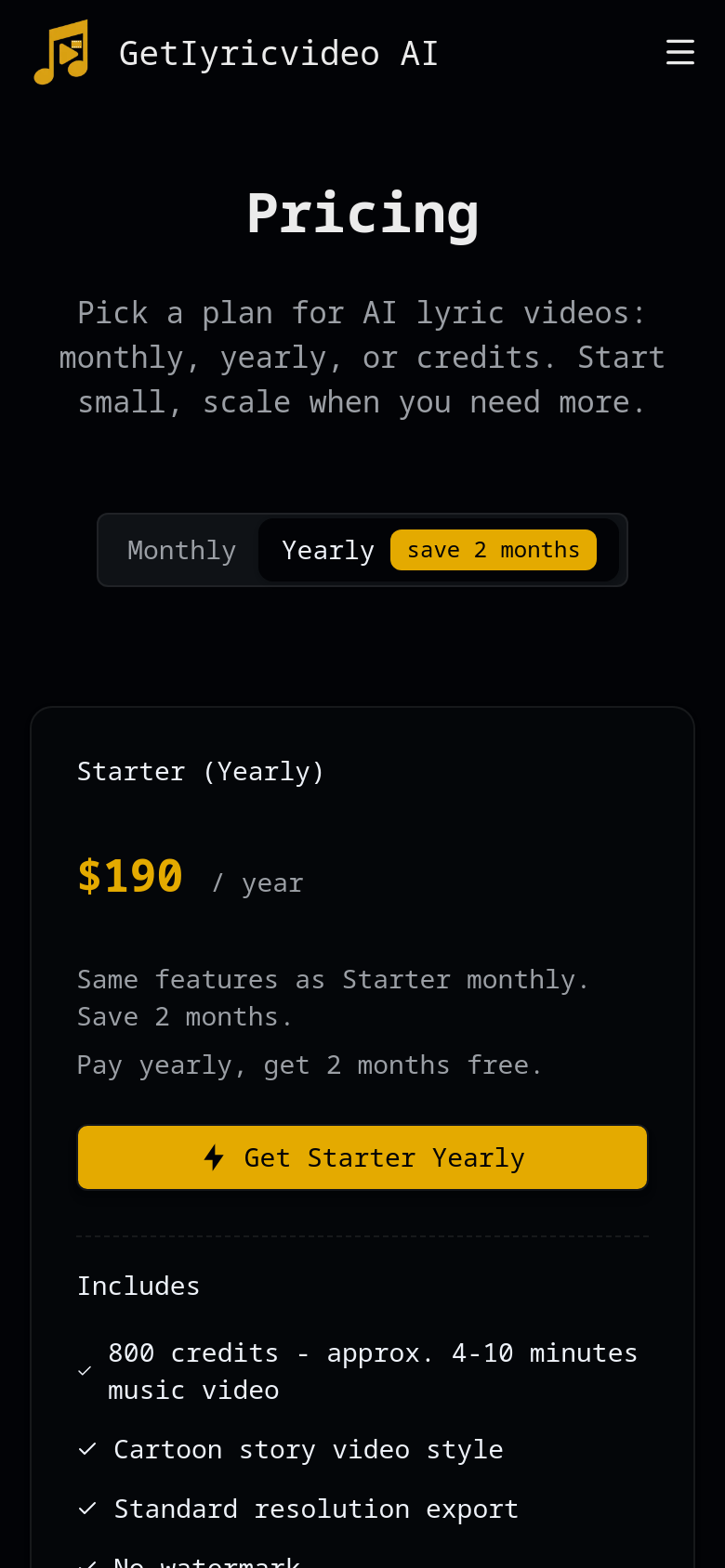 Pricing
