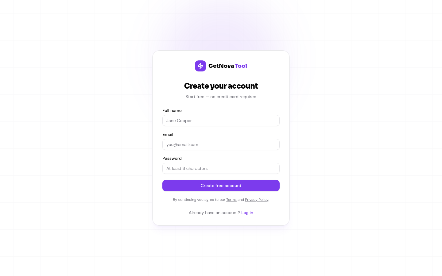 No credit card element