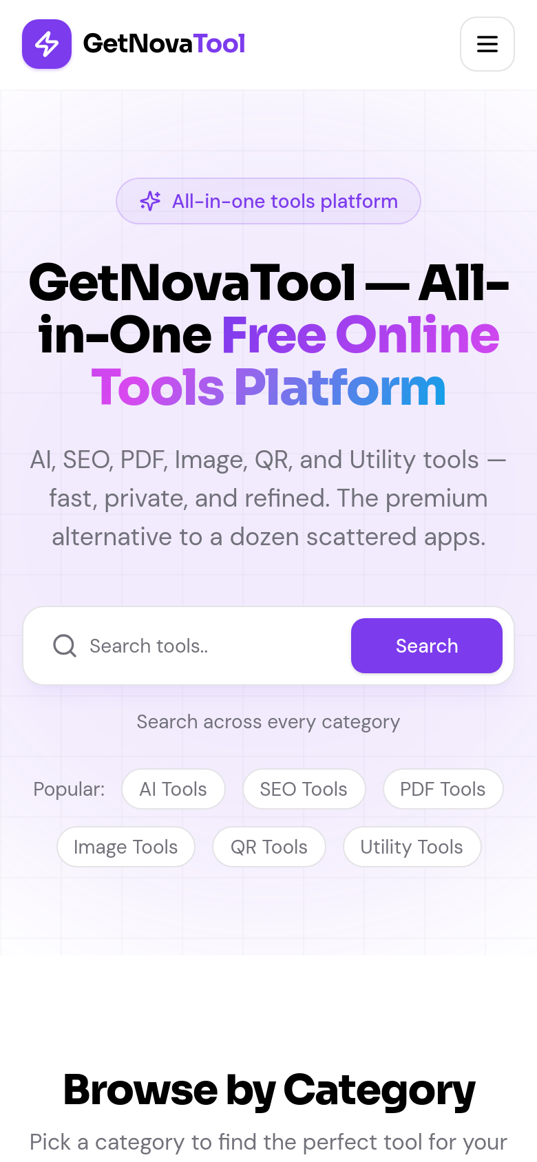 Homepage / Lander