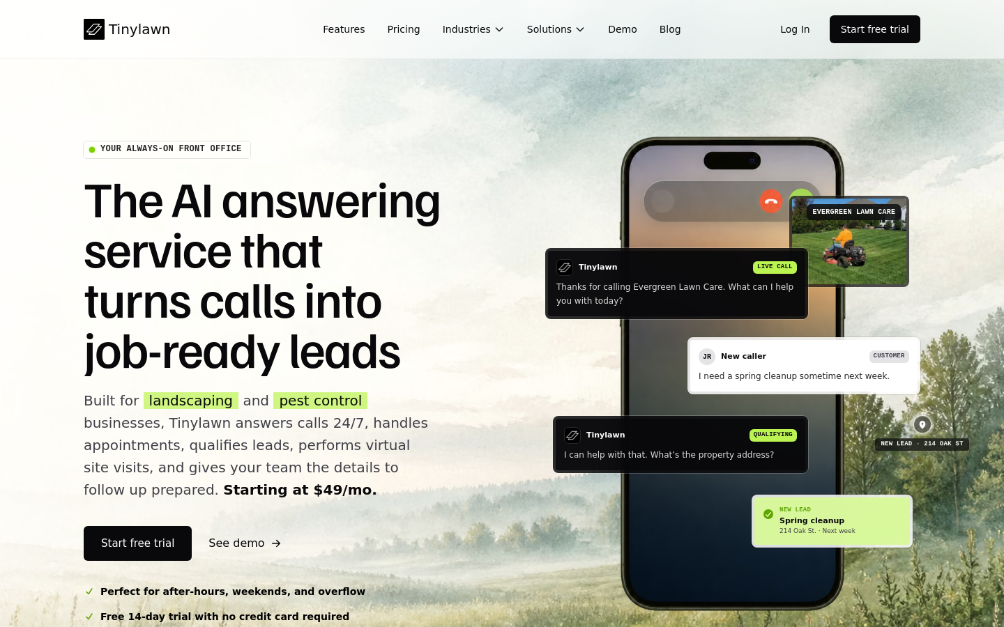 Captured Homepage / Lander