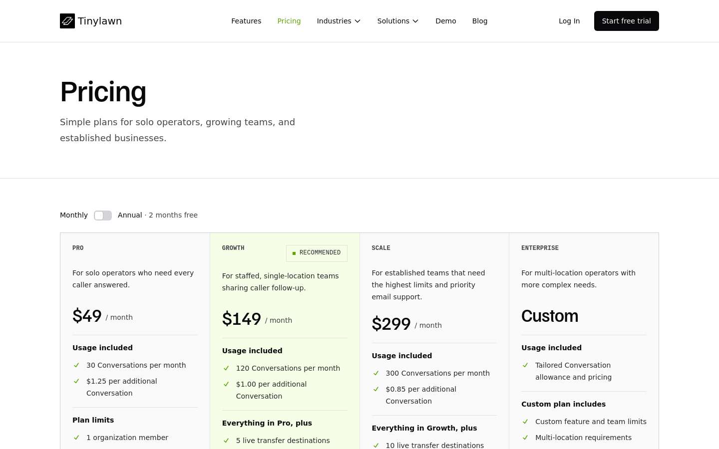 Pricing