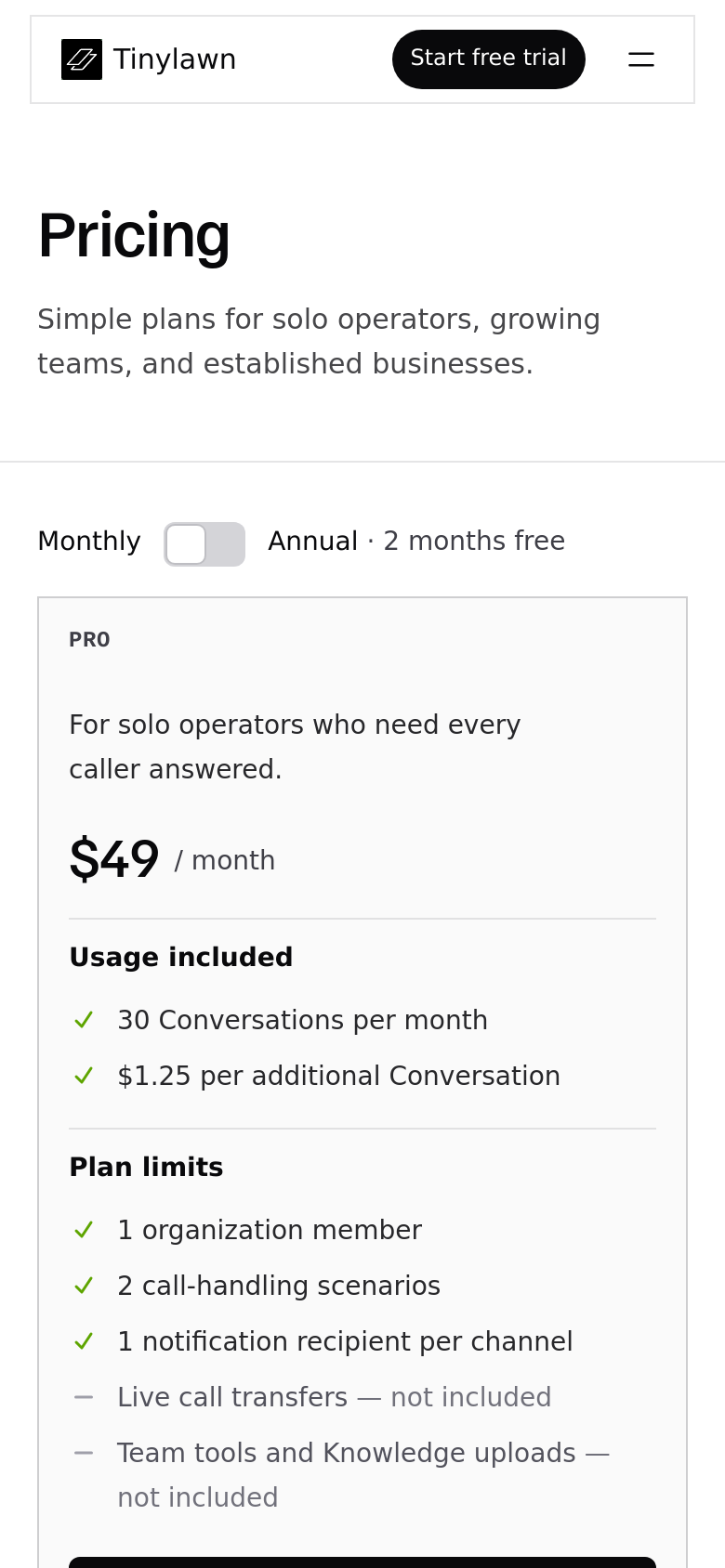 Pricing