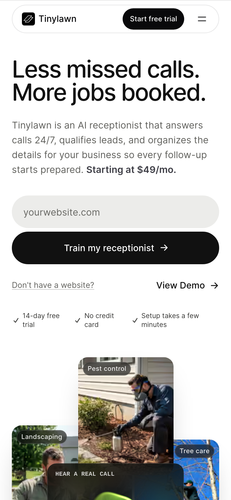 Homepage / Lander
