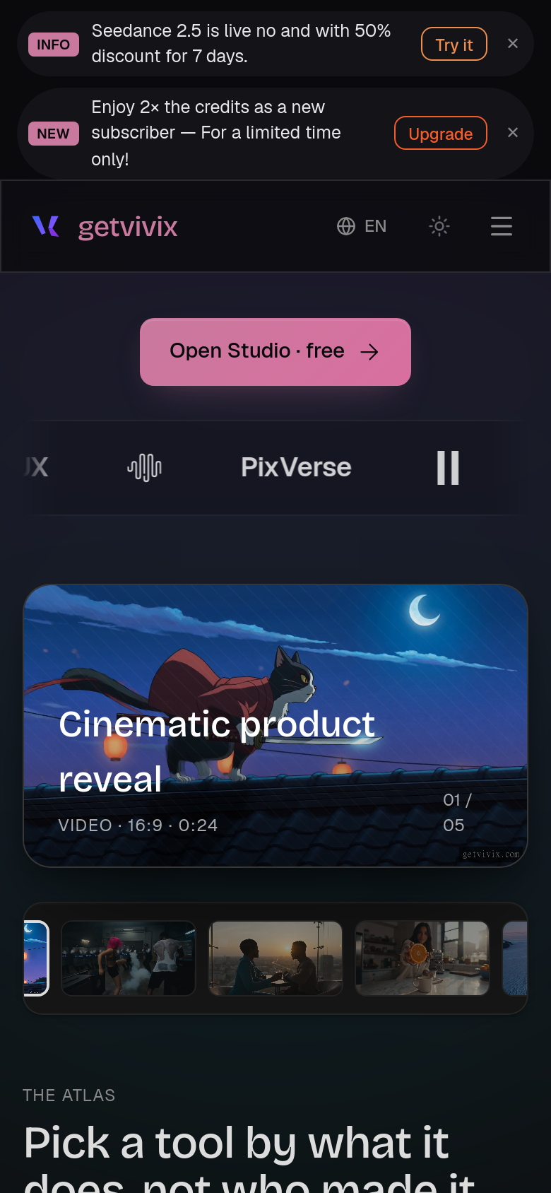Homepage / Lander