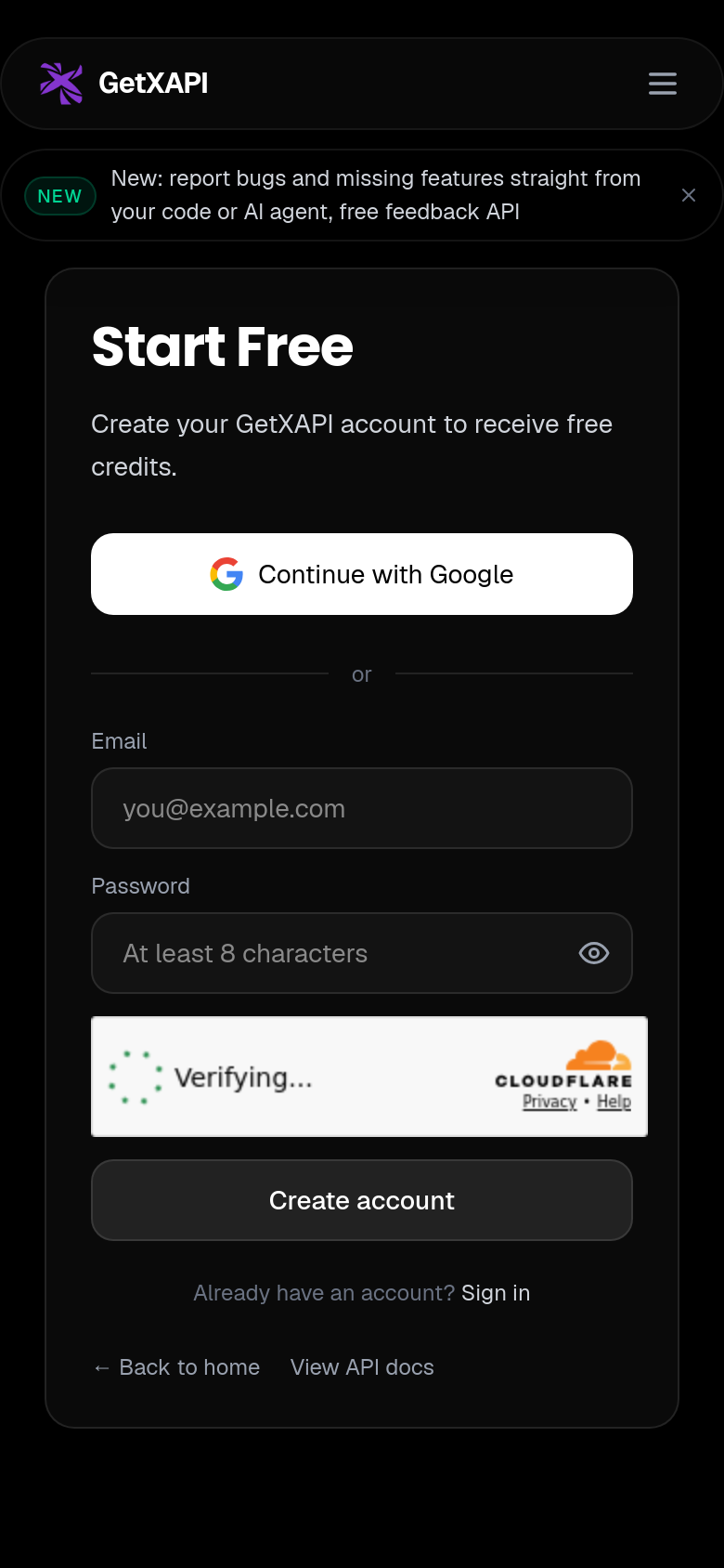 Signup