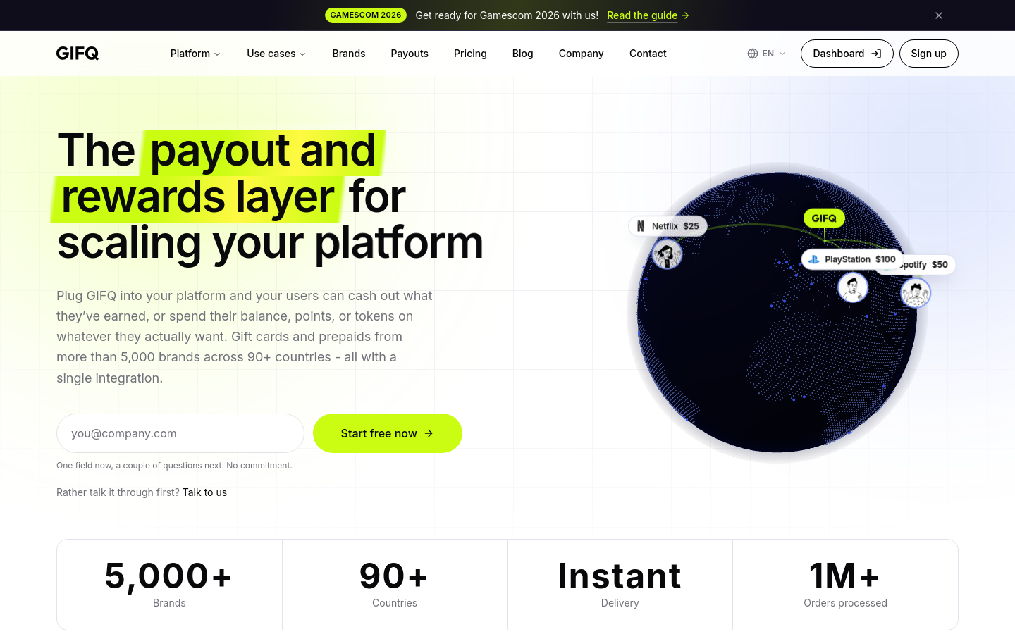 Captured Homepage / Lander