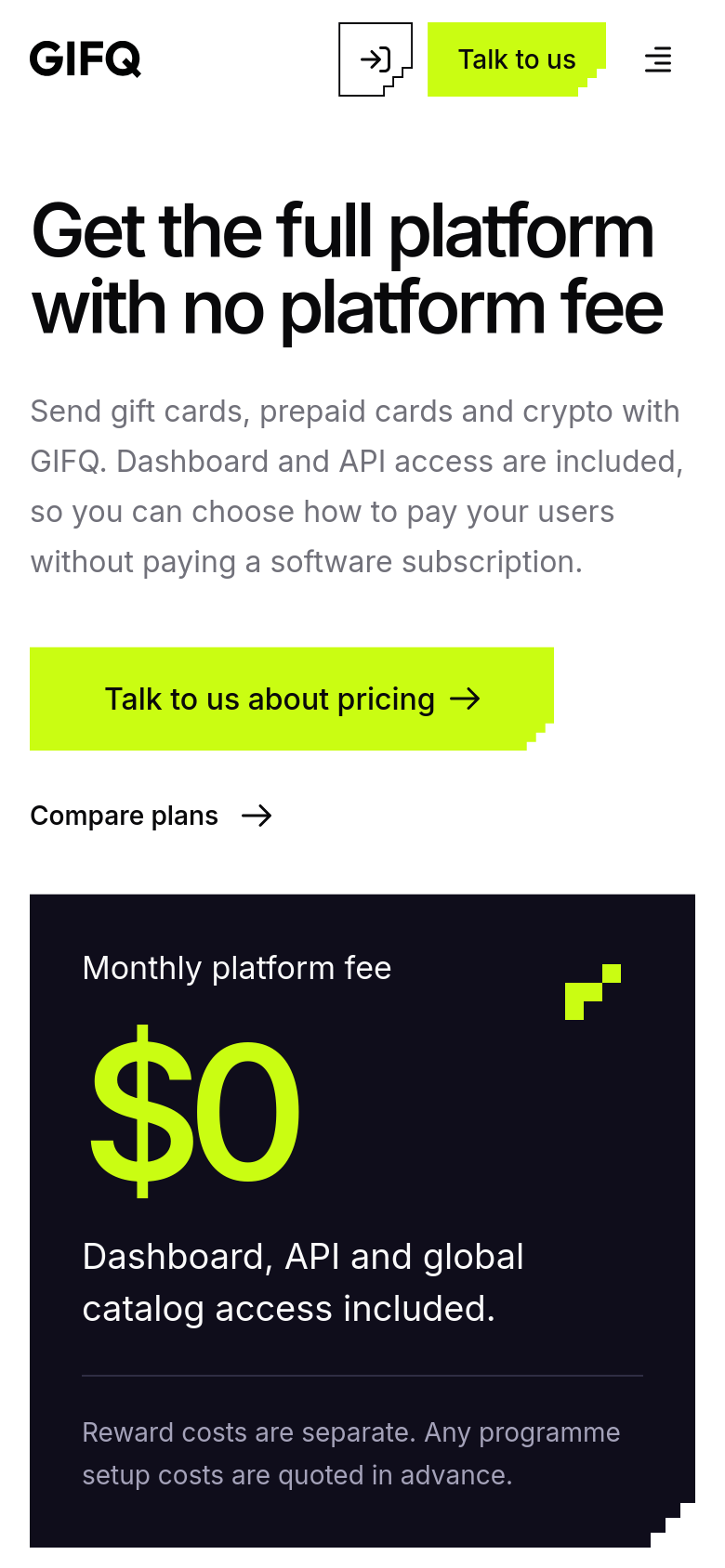 Pricing