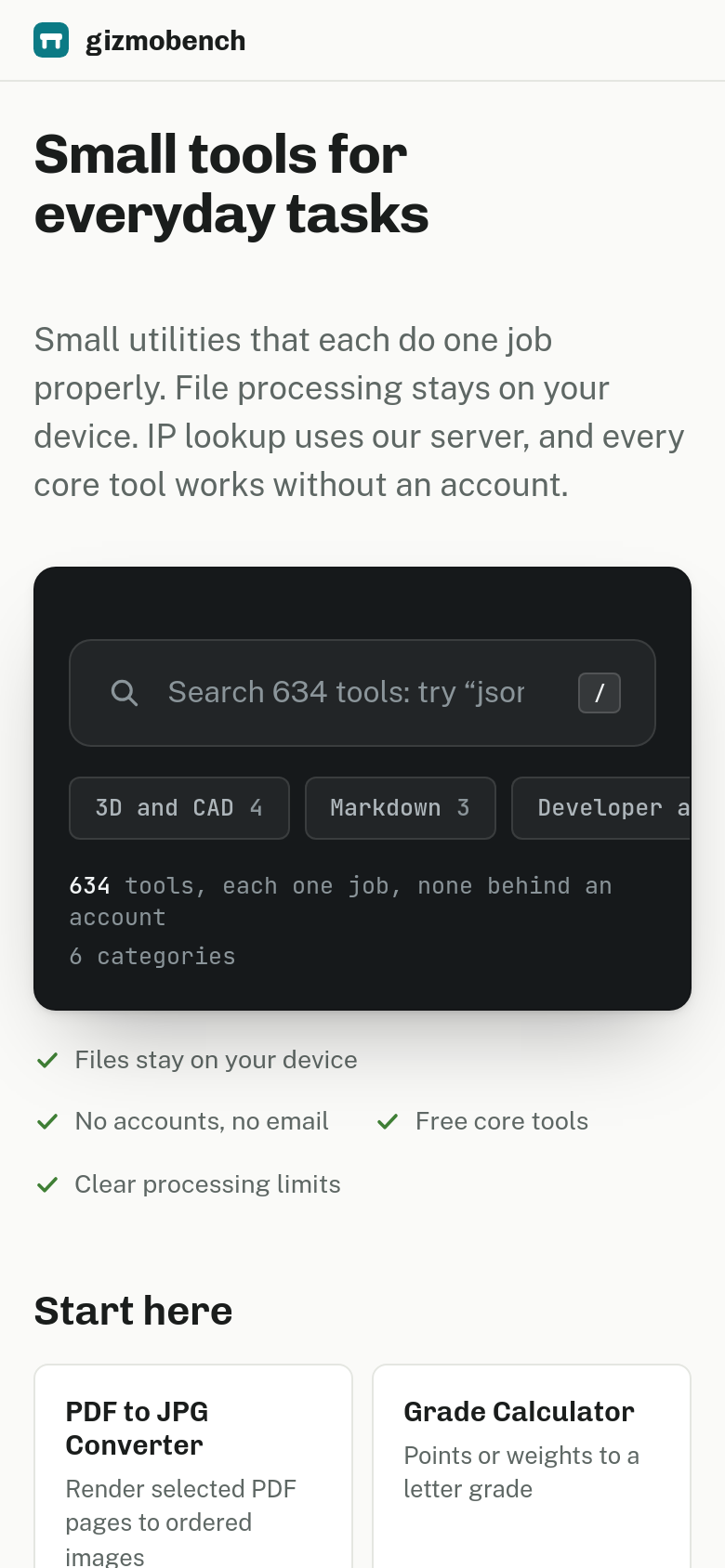 Homepage / Lander