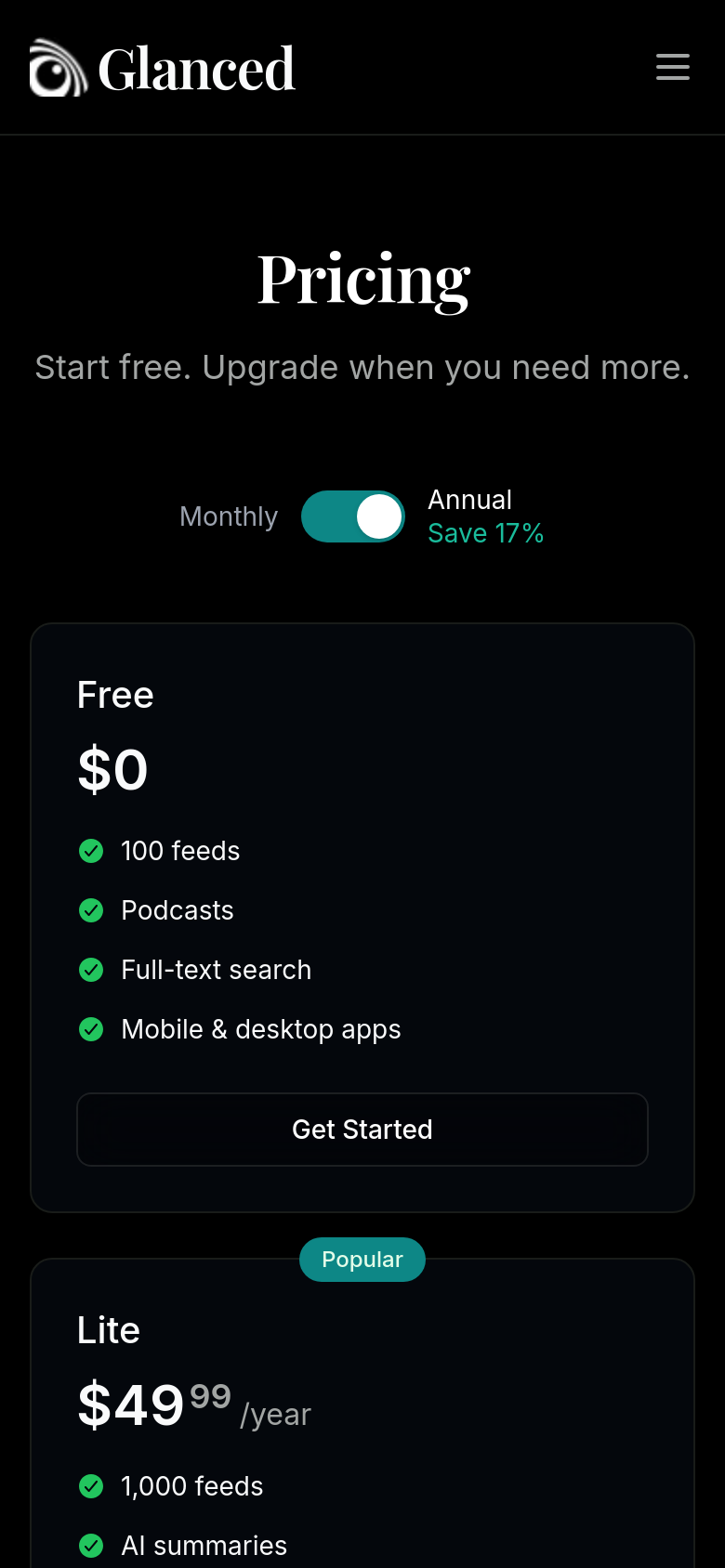Pricing