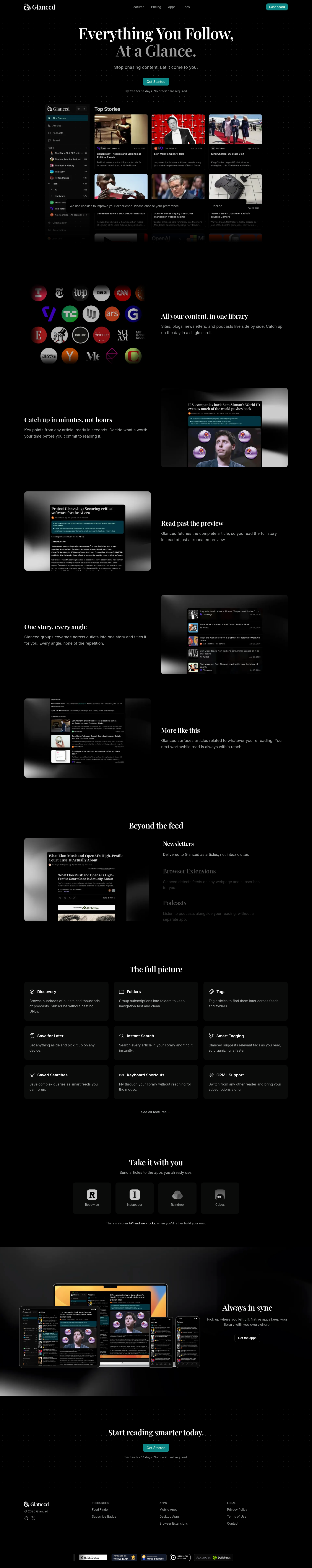 glanced.io — 