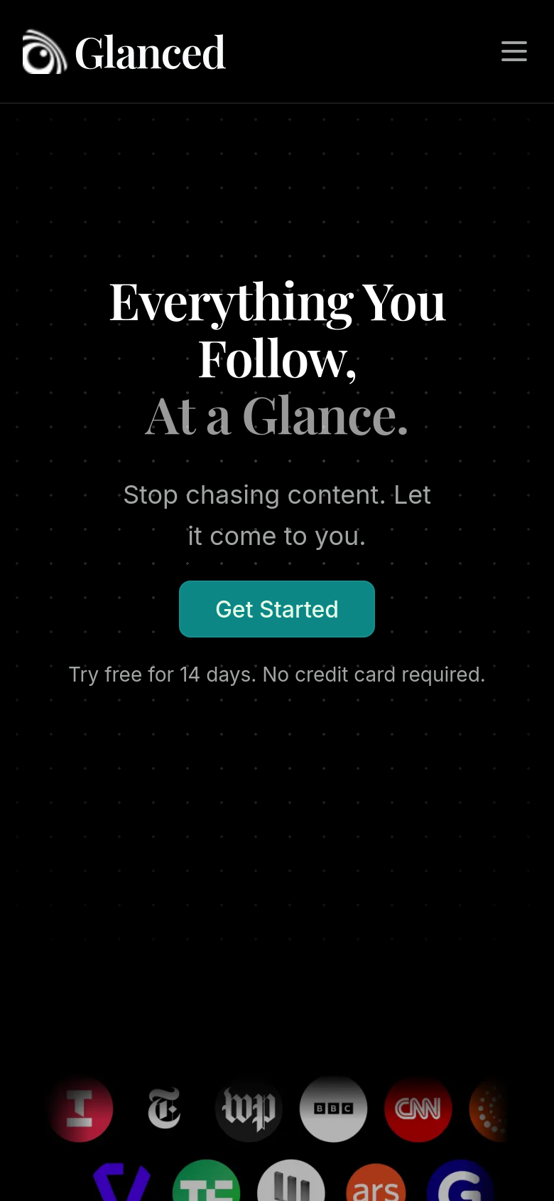 Homepage / Lander