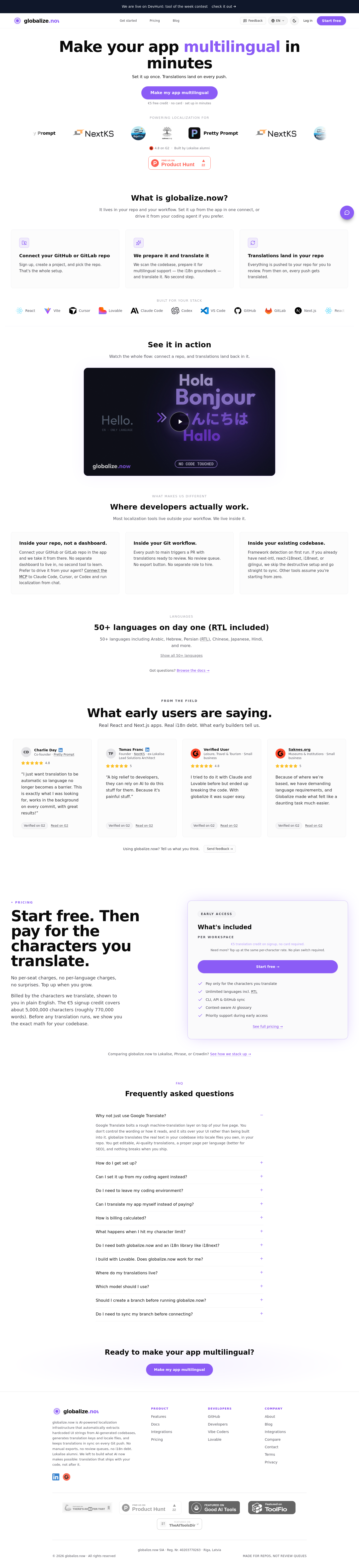 globalize.now — The Objection-Handler