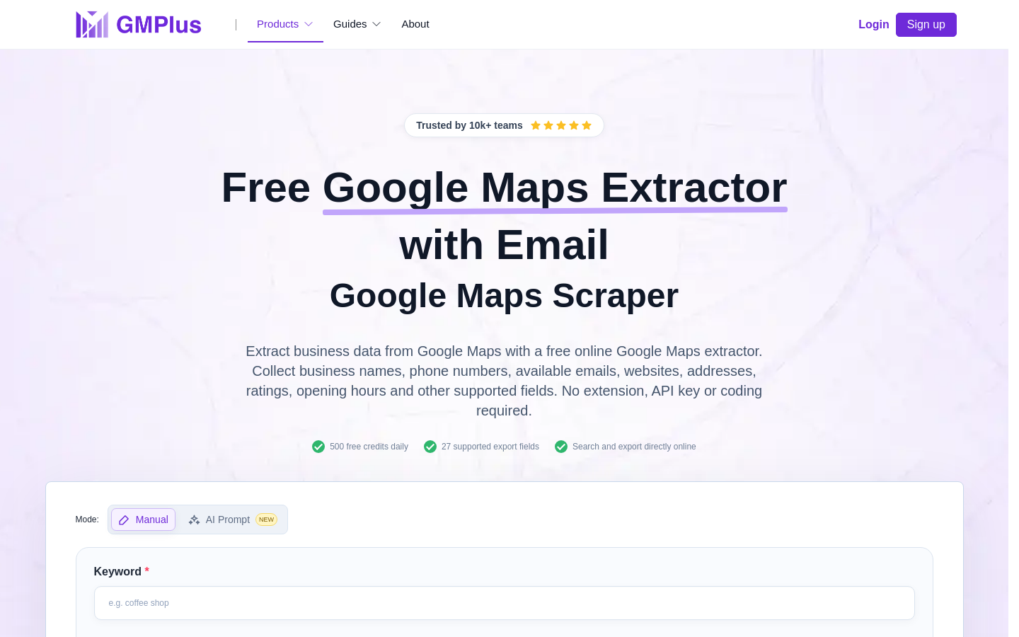 Captured Homepage / Lander