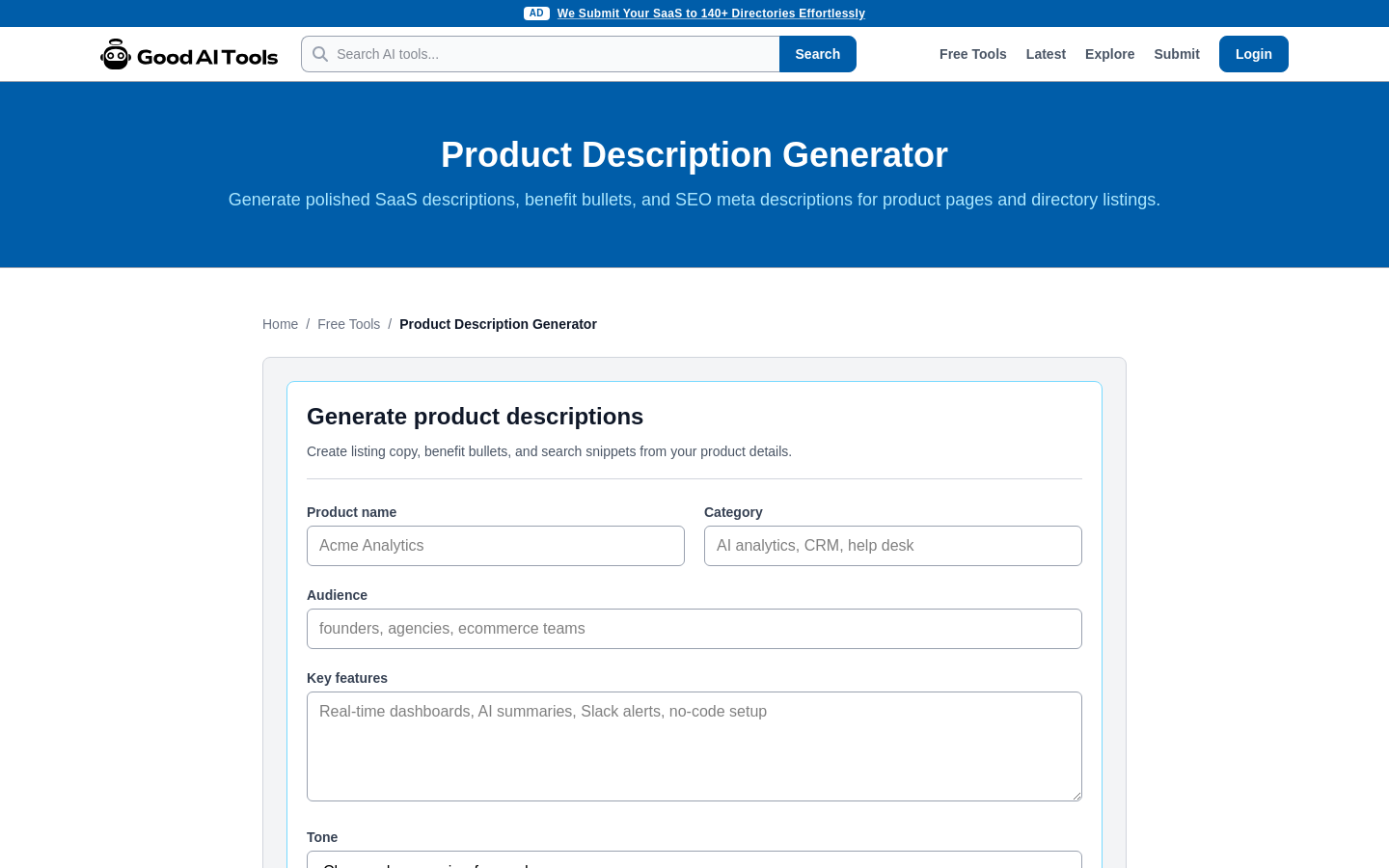 Free Tools