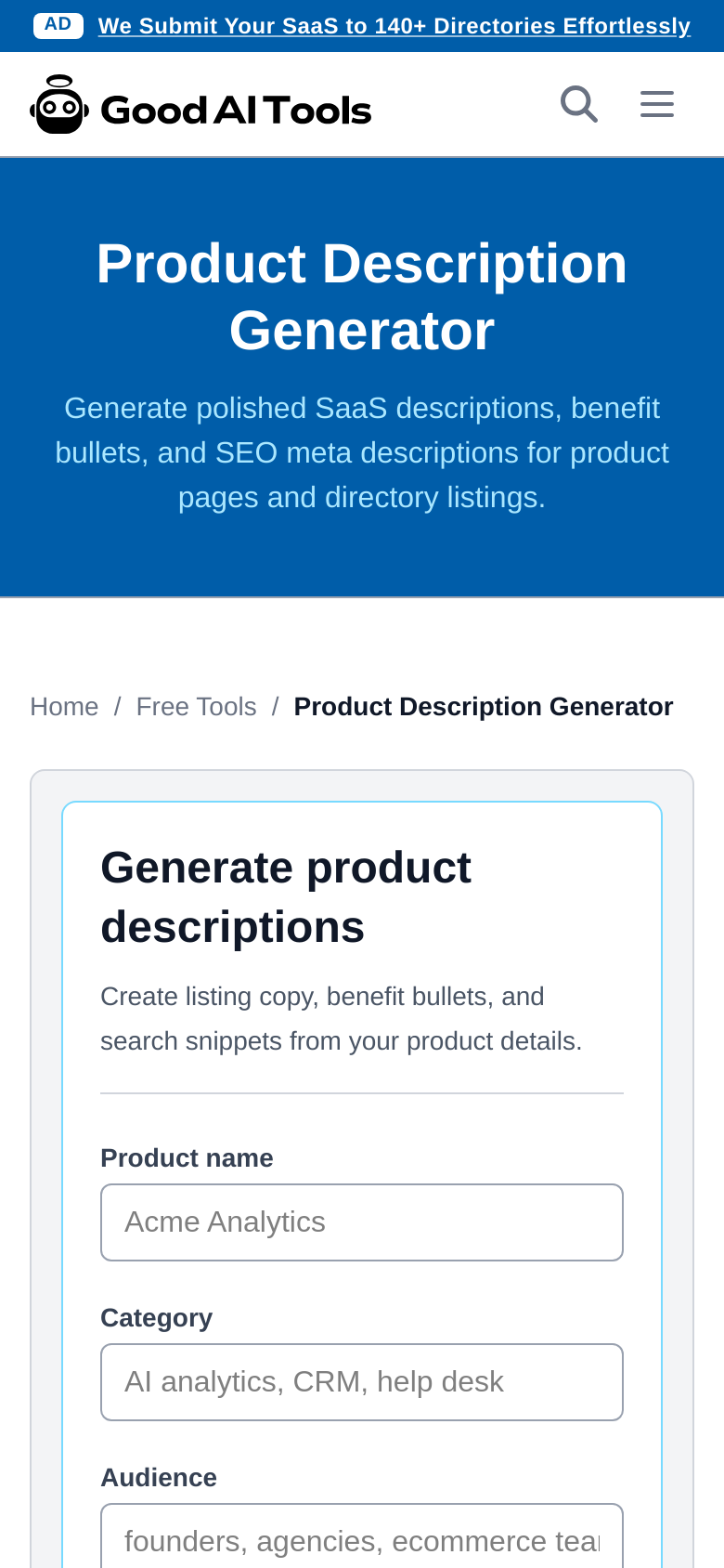 Free Tools