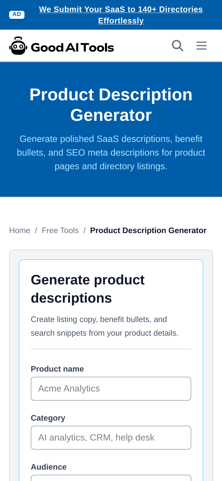 Free Tools
