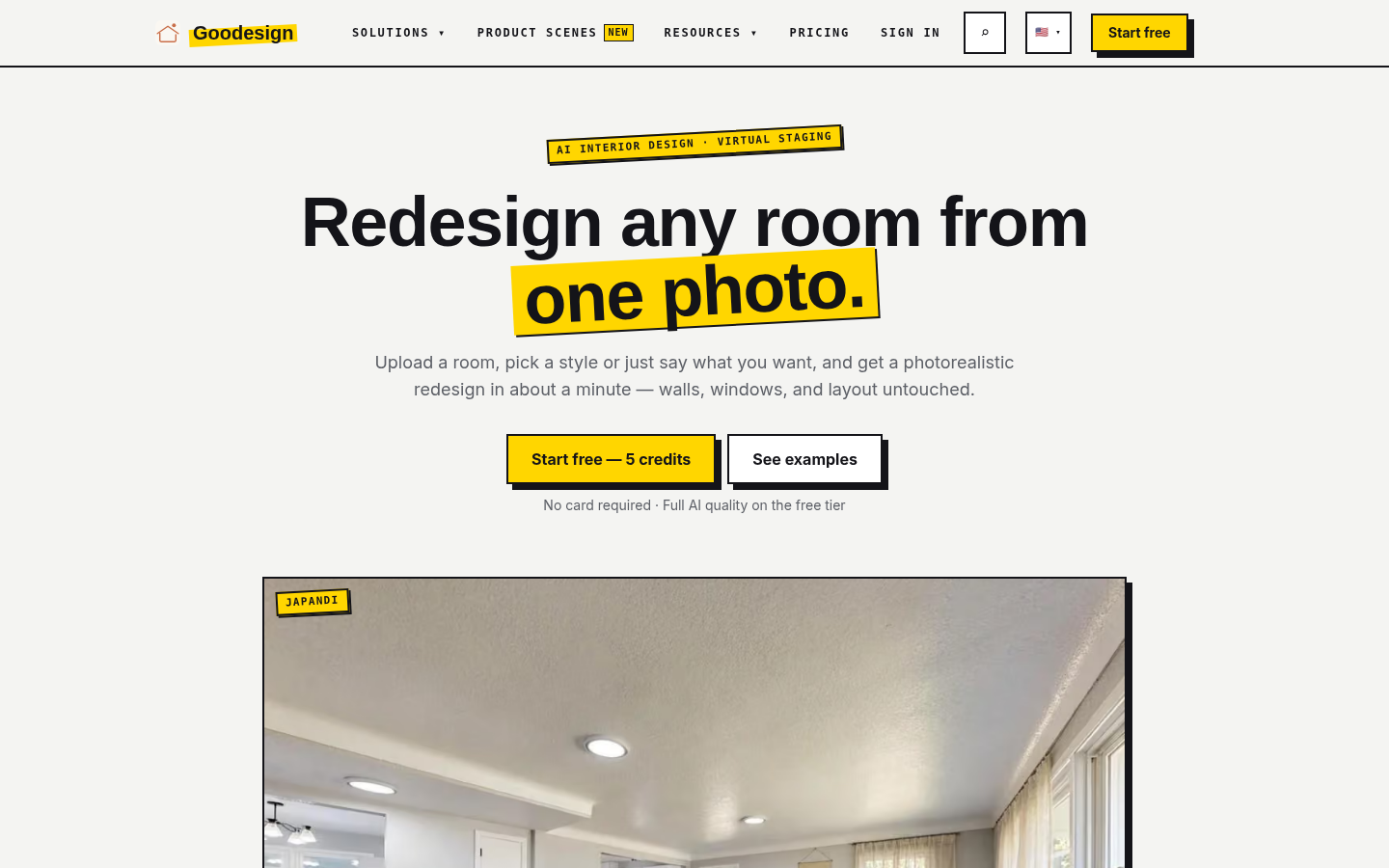 goodesign.io desktop capture of the first page
