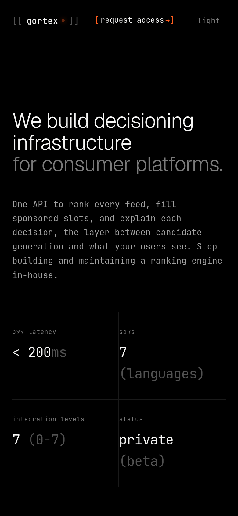 Homepage / Lander