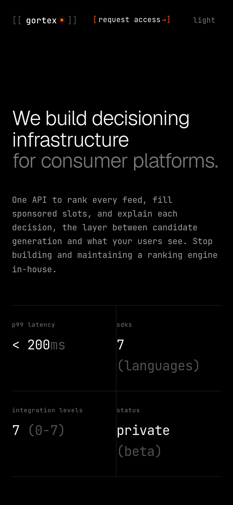Homepage / Lander