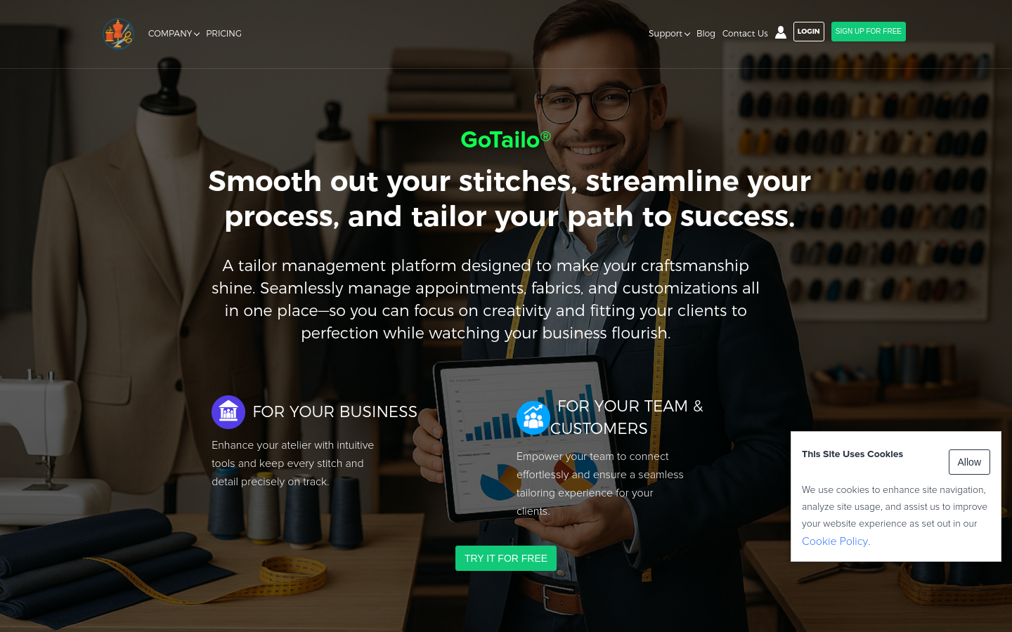 Captured Homepage / Lander