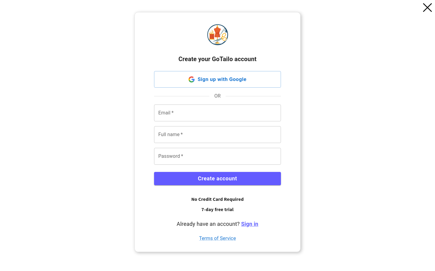 Signup