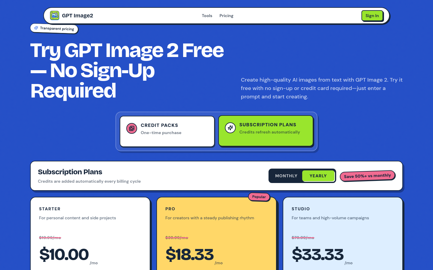 Pricing