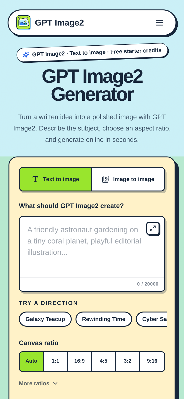 Homepage / Lander