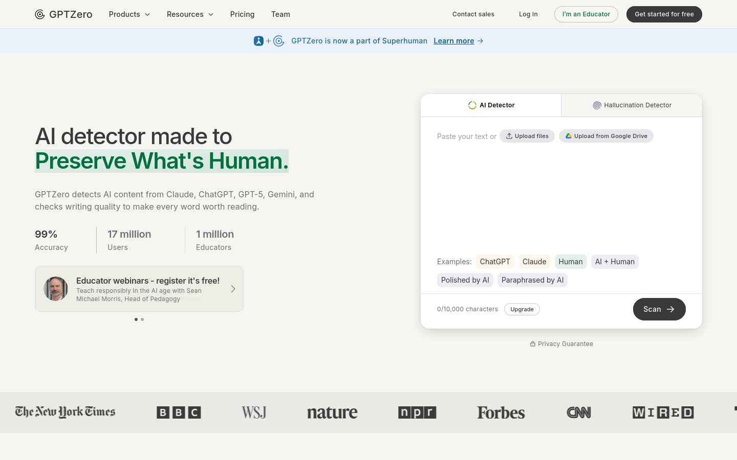 Captured Homepage / Lander